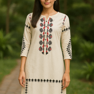 Kurti White & Black