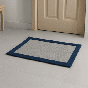 DualTone Grey & Blue Doormat
