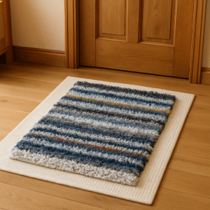 Multicolor Striped Doormat