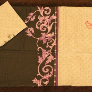 White Grey Double Bedsheet